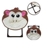 Cadeira Moon Infantil Macaco Importway Camping Praia Marrom