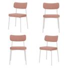 Cadeira Mynna Fixa C/4 Pes 525 X 470 X 790 Mm C/4 Um Pés Brancos. Linked Rosa Linked Rosa Cadeira Mynna Fixa C/4 Pes 525 X 470 X 790 Mm C/4 Um Pés Brancos. Linked Rosa Linked Rosa