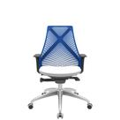 Cadeira Office Bix Tela Azul Assento Aero Branco Autocompensador Base Alumínio 95cm - 63976 Cadeira Office Bix Tela Azul Assento Aero Branco Autocompensador Base Alumínio 95cm - 63976