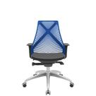 Cadeira Office Bix Tela Azul Assento Aero Preto Autocompensador Base Alumínio 95cm - 63973 Cadeira Office Bix Tela Azul Assento Aero Preto Autocompensador Base Alumínio 95cm - 63973