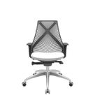 Cadeira Office Bix Tela Preta Assento Aero Branco Autocompensador Base Alumínio 95cm - 63942 Cadeira Office Bix Tela Preta Assento Aero Branco Autocompensador Base Alumínio 95cm - 63942