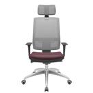 Cadeira Office Brizza Tela Cinza Com Encosto Assento Facto Dunas Bordo Autocompensador 126cm - 63215 Cadeira Office Brizza Tela Cinza Com Encosto Assento Facto Dunas Bordo Autocompensador 126cm - 63215