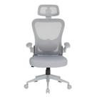 Cadeira Office DT3 Vita H, Até 120Kg, Reclinável, Braço 4D, Cilindro de Gás Classe 4, Malha, Preta com Estrutura Cinza - 14557-2