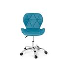 Cadeira Office Eiffel Slim Base Giratória Turquesa