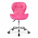 Cadeira Office Eiffel Slim Rosa Ballet Giratória Ajustável Linha Evolux 120kg