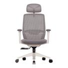 Cadeira Office Elements Serena Slide, com Apoio para os Pés, Até 120kg, Reclinável, Malha, Cinza - 72097