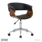 Cadeira Office Giratória Turim em PU Caramelo, Preto e Nude Fratini Cadeira Office Giratória Turim em PU Caramelo, Preto e Nude Fratini