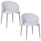 Cadeira p/ Mesa Jantar Estofada material sintético ou Linho 2 Unidades