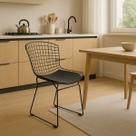 Cadeira para cozinha BERTOIA maciça preta - Poltronas do Sul