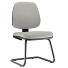 Cadeira Para Escritório Job Fixa Linho Cinza - Lyam Decor