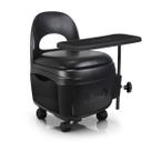 Cadeira Para Manicure Mesinha Altura Ajustável Gaveta Preta Salão de Beleza Pedicure Nail Designer Unhas Profissional