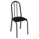 Cadeira para Mesa de Jantar 050 Kit 4 Peças Preta - Artefamol