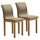 Cadeira para Mesa de Jantar Bella Kit 2 Peças Linho Bege - Valdemóveis Cadeira para Mesa de Jantar Bella Kit 2 Peças Linho Bege - Valdemóveis