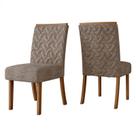 Cadeira para Mesa de Jantar Esther Kit 02 Peças Nature Cacao Henn