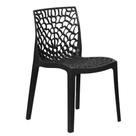 Cadeira Para Mesa de Jantar Gruvyer Polipropileno Vazado Coral Ecológica Preto Cadeira Para Mesa de Jantar Gruvyer Polipropileno Vazado Coral Ecológica Preto