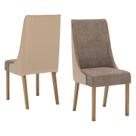 Cadeira para Mesa de Jantar Ivy Kit 02 Peças Corano Bege Cacao Henn