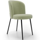 Cadeira Para Sala de Jantar Cozinha Estofada Gavi L02 Bouclê Oliva - Lyam Decor
