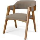 Cadeira Para Sala De Jantar E Estar Living Estofada Suran L02 Bouclê Bege - Lyam Cadeira Para Sala De Jantar E Estar Living Estofada Suran L02 Bouclê Bege - Lyam