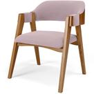 Cadeira Para Sala de Jantar e Estar Living Estofada Suran L02 Suede Rosê - Lyam