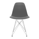 Cadeira para Sala de Jantar Eames Pp Eiffel Cinza Brasão