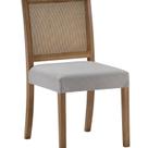 Cadeira para Sala de Jantar em Madeira Maciça Celine Marrom/Amêndoa/Cinza Cadeira para Sala de Jantar em Madeira Maciça Celine Marrom/Amêndoa/Cinza