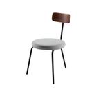 Cadeira para Sala de Jantar Escritório Decorativa Estofada Base em Aço Ego