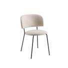 Cadeira para Sala de Jantar Escritório Estofada Base em Aço Ergonômica Shell Cadeira para Sala de Jantar Escritório Estofada Base em Aço Ergonômica Shell