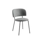 Cadeira para Sala de Jantar Escritório Estofada Base em Aço Ergonômica Shell Cadeira para Sala de Jantar Escritório Estofada Base em Aço Ergonômica Shell