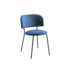 Cadeira para Sala de Jantar Escritório Estofada Base em Aço Ergonômica Shell Cadeira para Sala de Jantar Escritório Estofada Base em Aço Ergonômica Shell