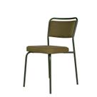 Cadeira para Sala de Jantar Escritório Estofada Base em Aço Linha Industrial Pops