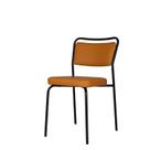 Cadeira para Sala de Jantar Escritório Estofada Base em Aço Linha Industrial Pops