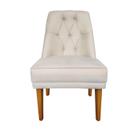Cadeira Para Sala De Jantar Escritório Estofada Berlim Retro Suede Porcelana Eli Móveis e Decoração