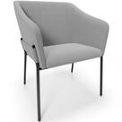Cadeira Para Sala de Jantar Estar Living Olívia L02 Bouclê Cinza - Lyam Decor