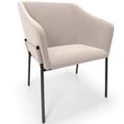 Cadeira Para Sala de Jantar Estar Living Olívia L02 Suede Bege - Lyam Decor
