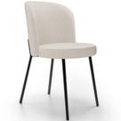 Cadeira Para Sala De Jantar Estofada Gavi L02 Linho Cru