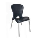 Cadeira plast.pto pe aco luxo antares