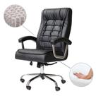 Cadeira Poltrona De Escritório Presidente Ergonômica Com 42 Molas Ensacadas e Pillow Top no Assento e Encosto Executiva Giratória Big Preto