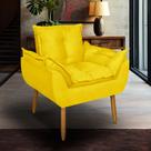 Cadeira Poltrona Decorativa Opala Luxo Recepção Sala Quarto