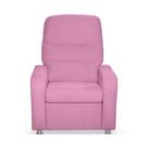 Cadeira Poltrona Do Papai Reclinável Confortável Suede Rose