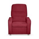 Cadeira Poltrona Do Papai Reclinável Confortável Suede Vermelho Mecanismo Manual Cadeira Poltrona Do Papai Reclinável Confortável Suede Vermelho Mecanismo Manual