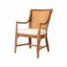 Cadeira Poltrona Madeira Maciça Encosto Rattan Assento