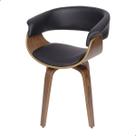 Cadeira Poltrona Para Sala De Jantar Com Base Giratória De Madeira Preta Cadeira Poltrona Para Sala De Jantar Com Base Giratória De Madeira Preta