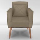 Cadeira Poltrona Para Sala Quarto Confortável E Reforçada Minimalista Contemporânea