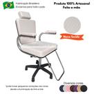 Cadeira Poltrona para Salão de Beleza Elite e Barbearia com Pistão a Gás Suporta até 130kg Altura Regulável Sobe e Desce para Maquiagem e Make