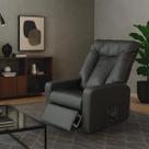 Cadeira Poltrona Slim Top Sofas Lançamento Reclinável Quarto Sala de Estar Apoio Pes