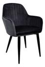 Cadeira Poltrona Vintage Eames Em Tecido De Veludo Preto