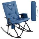 Cadeira PORTAL Folding Rocking Recliner Portable Camping Blue Cadeira PORTAL Folding Rocking Recliner Portable Camping Blue