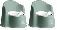 Cadeira Potty BabyBjörn Verde Escuro/Branco - Pacote com 2
