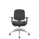 Cadeira premium diretor backplax plus base alumínio com costura braço 3d/1d