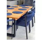 Cadeira premium sem braço aluminio e trico nautico Cadeira premium sem braço aluminio e trico nautico